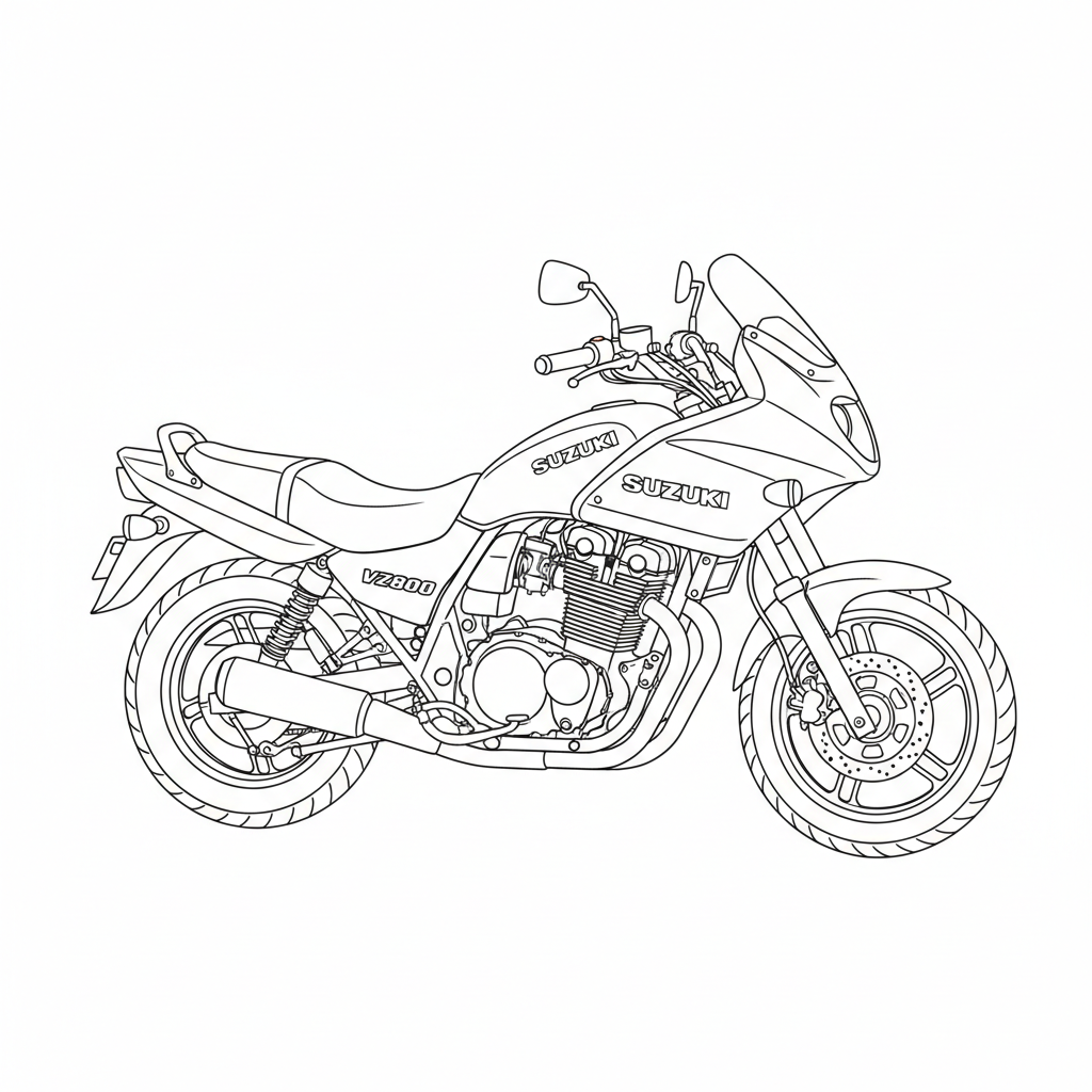 2000 SUZUKI VZ800 coloring page
