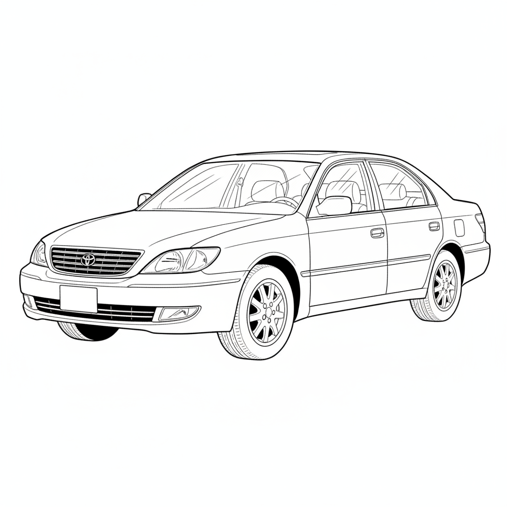 2000 TOYOTA Avalon coloring page