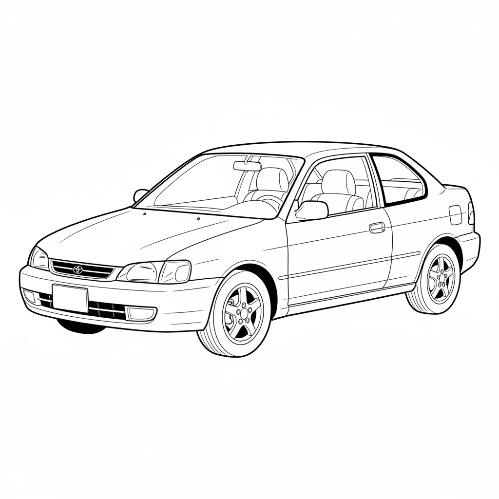 2000 TOYOTA Paseo coloring page
