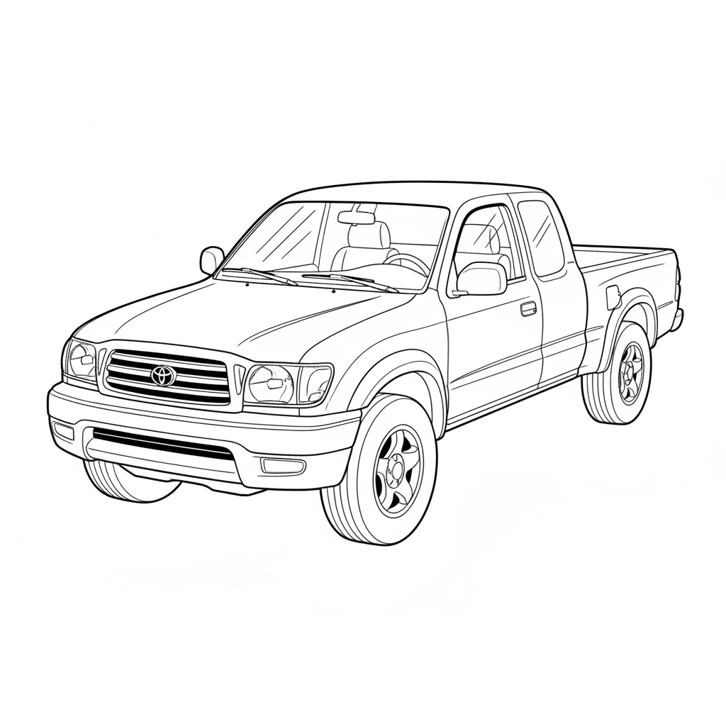 2000 TOYOTA Tacoma coloring page