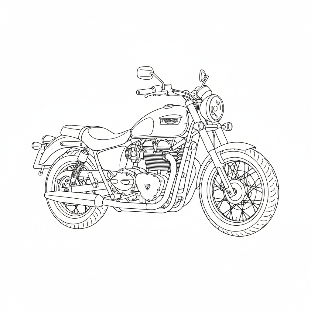 TRIUMPH America coloring page preview
