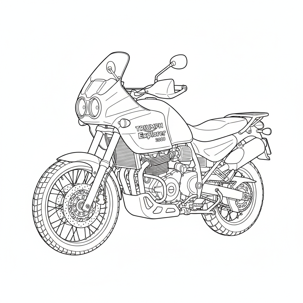 TRIUMPH Explorer coloring page preview