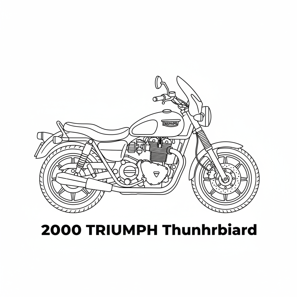 TRIUMPH Thunderbird coloring page preview
