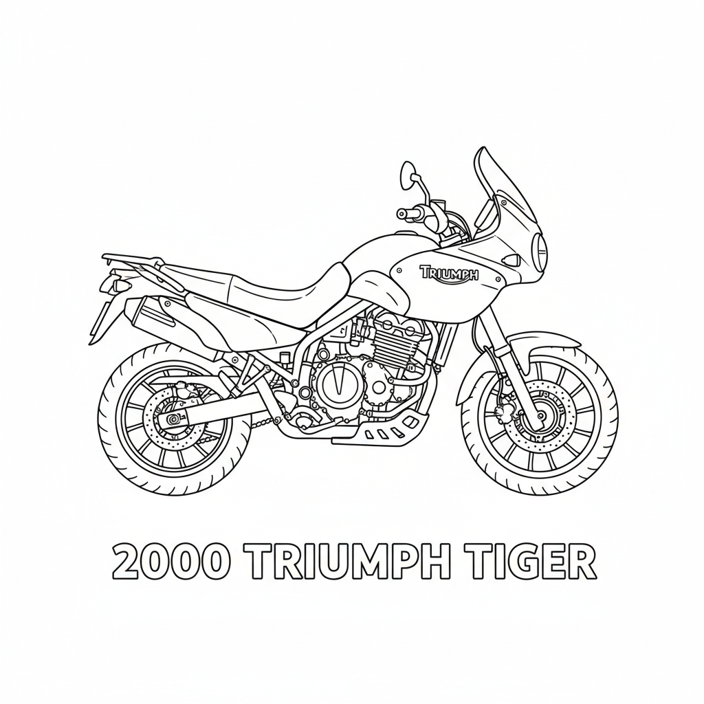 TRIUMPH Tiger coloring page preview
