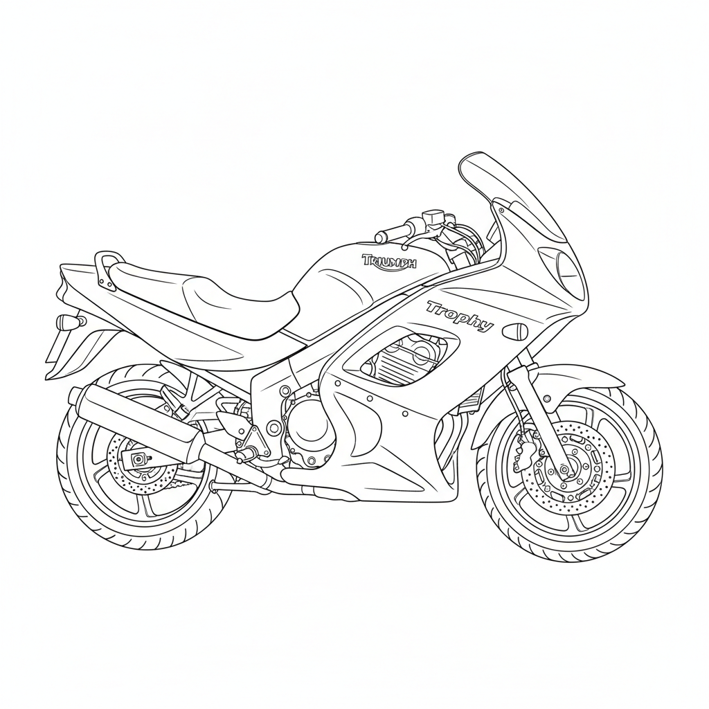 TRIUMPH Trophy coloring page preview