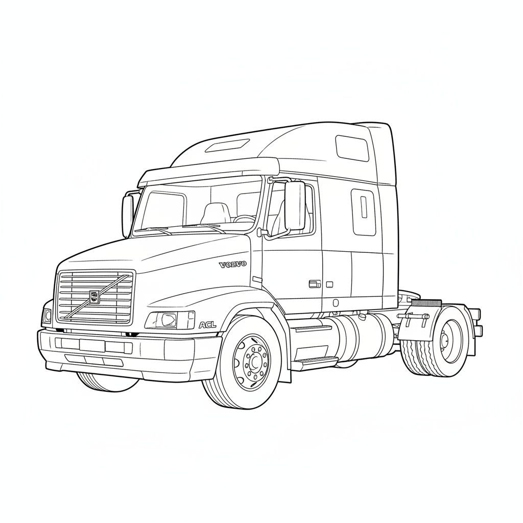 VOLVO ACL coloring page preview