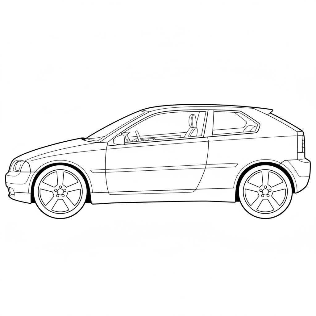 VOLVO CACL coloring page preview