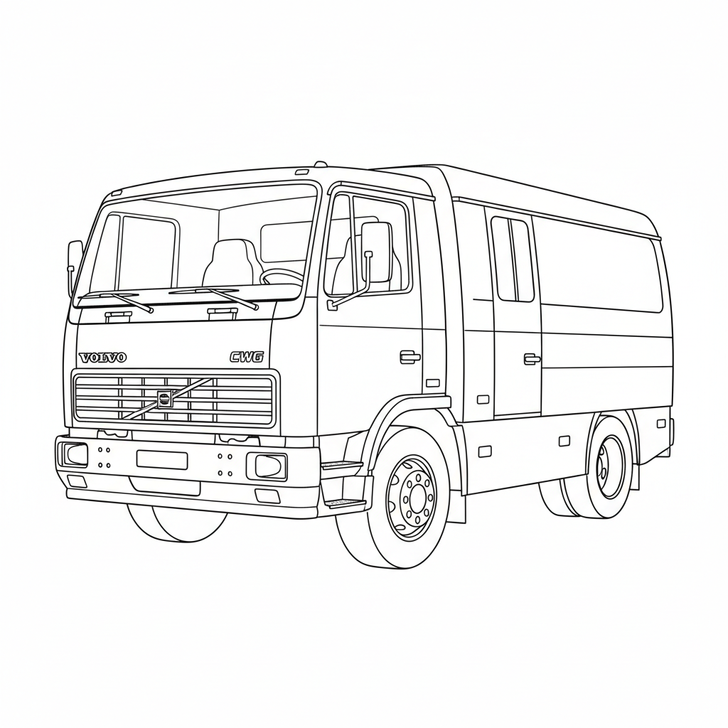 VOLVO CWG coloring page preview