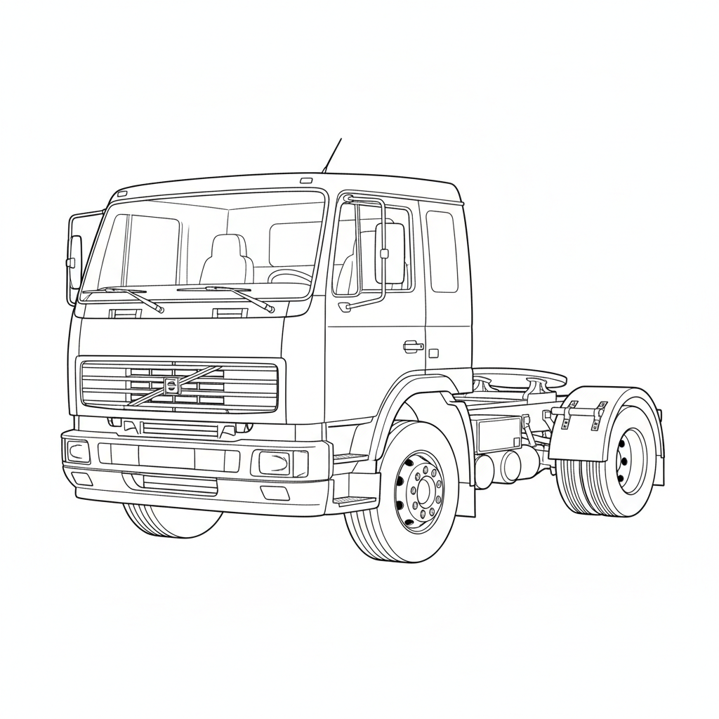 VOLVO FML coloring page preview