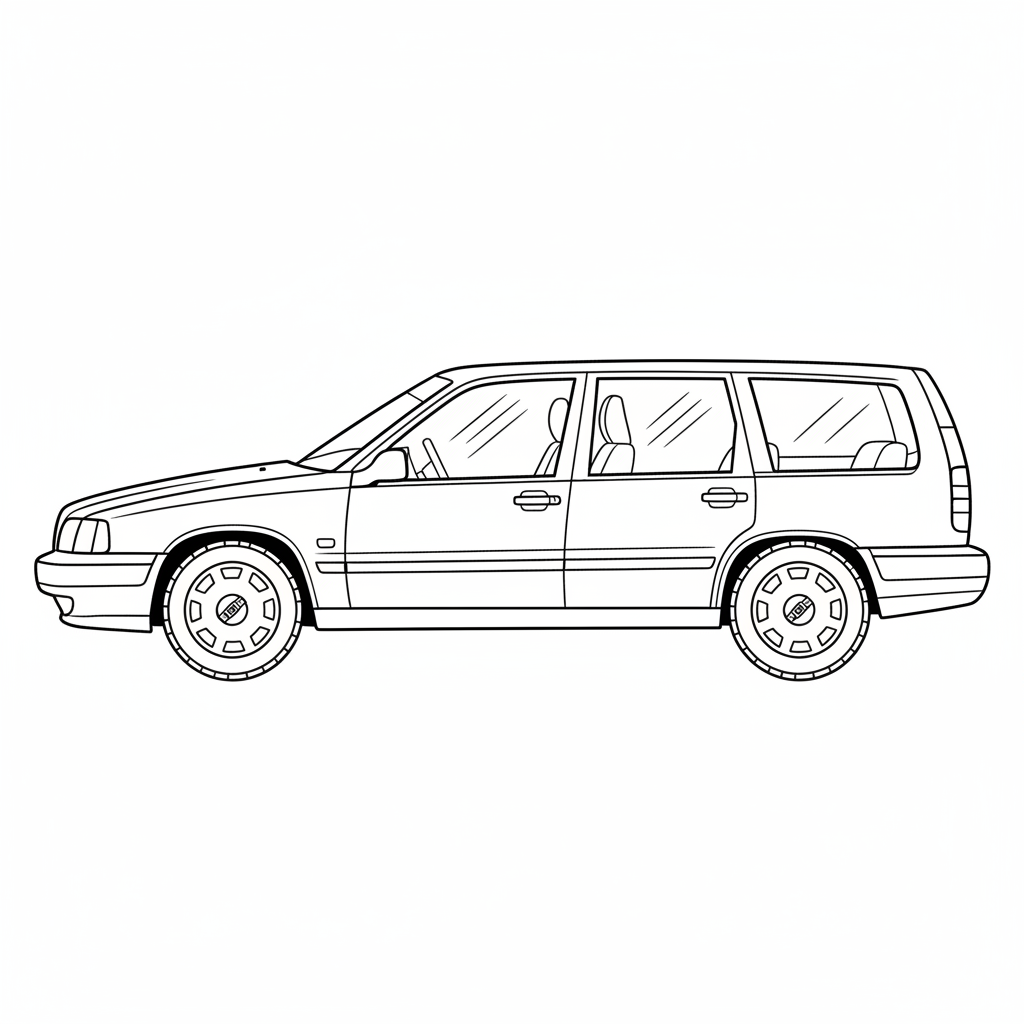 VOLVO NE42 coloring page preview