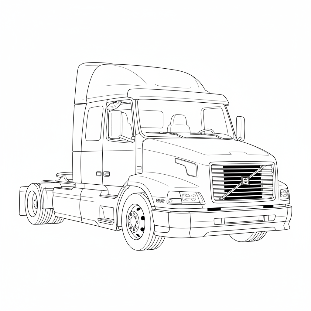VOLVO VNC coloring page preview