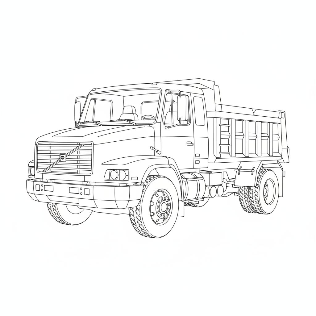 VOLVO WHL coloring page preview