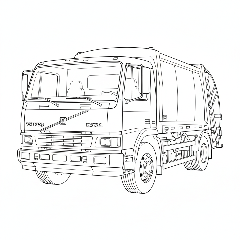 VOLVO WXLL coloring page preview