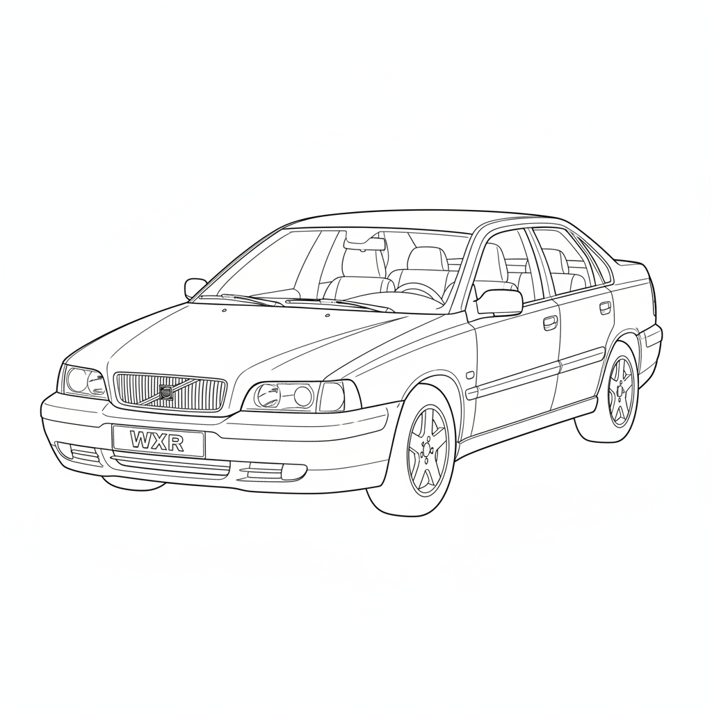 VOLVO WXR coloring page preview
