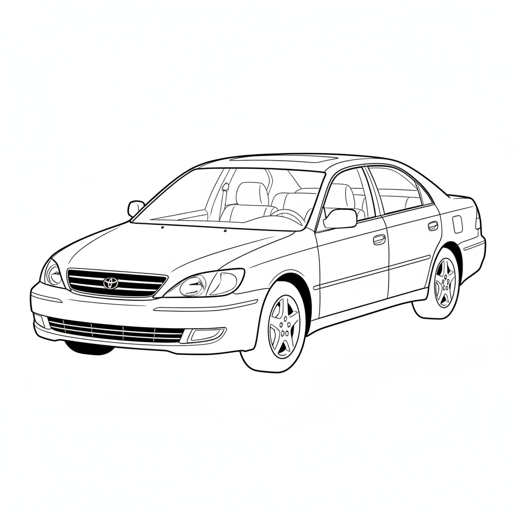 2001 TOYOTA Avalon coloring page