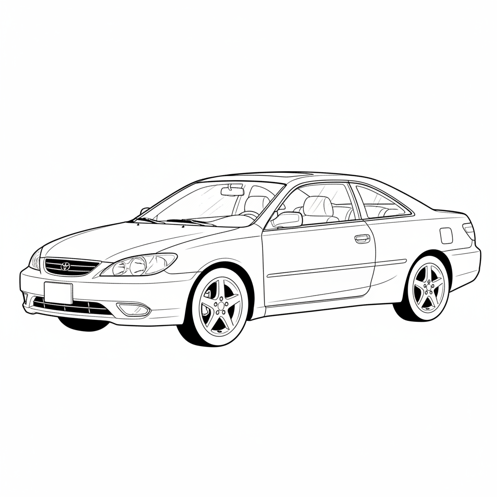 2001 TOYOTA Camry Solara coloring page