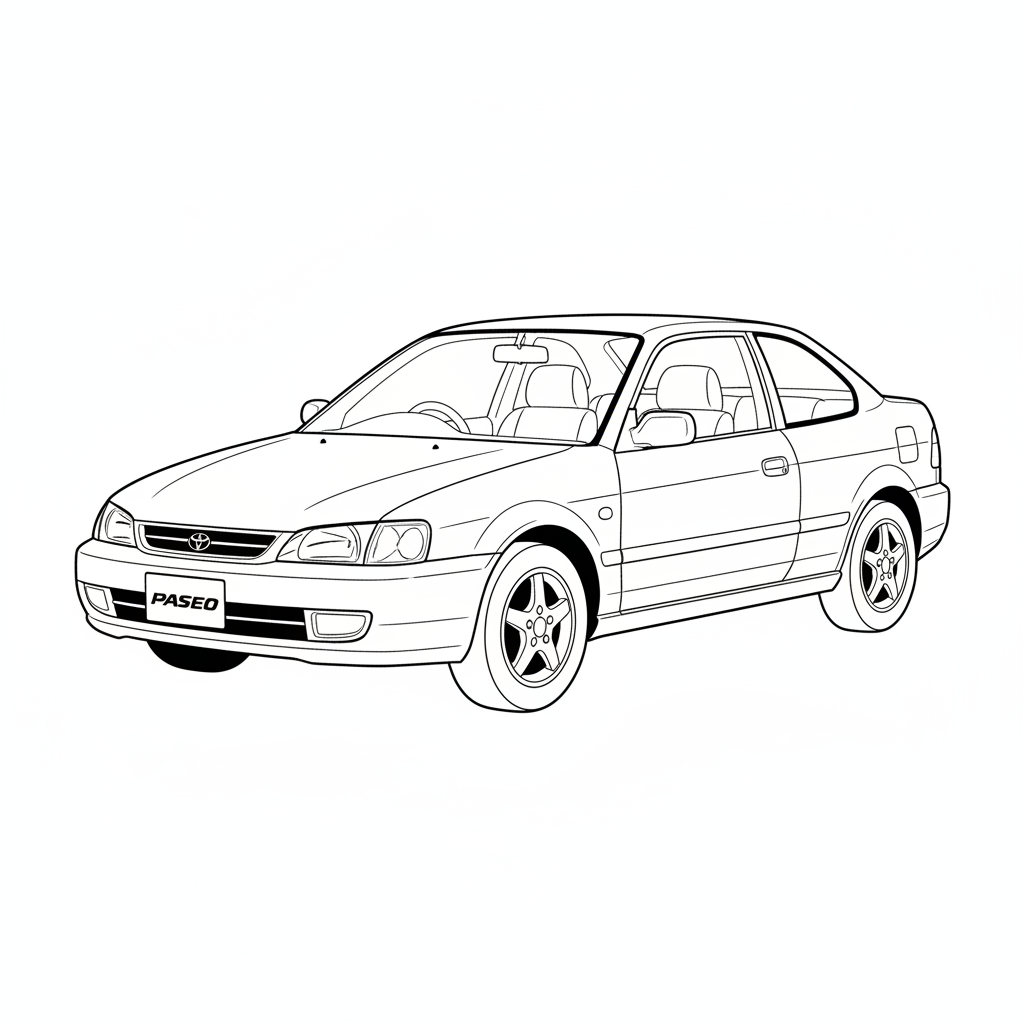 2001 TOYOTA Paseo coloring page