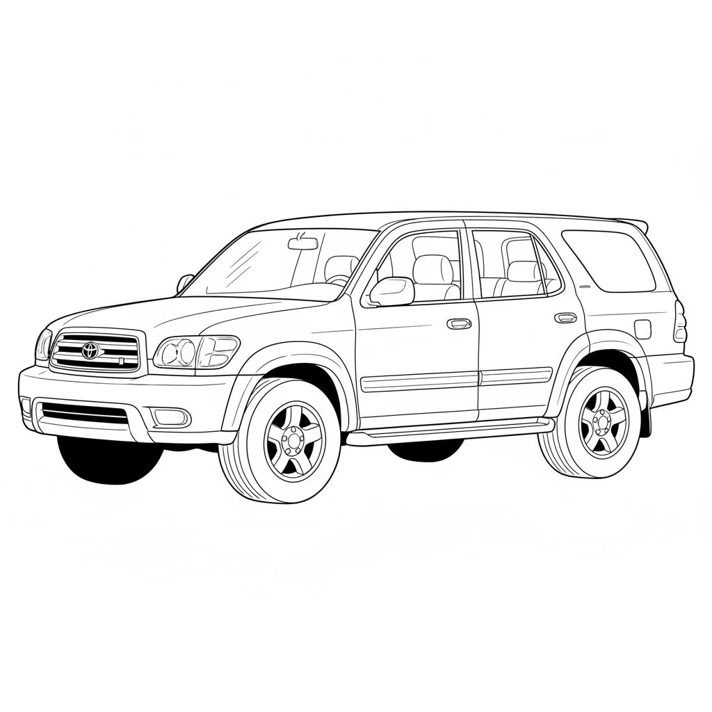 2001 TOYOTA Sequoia coloring page
