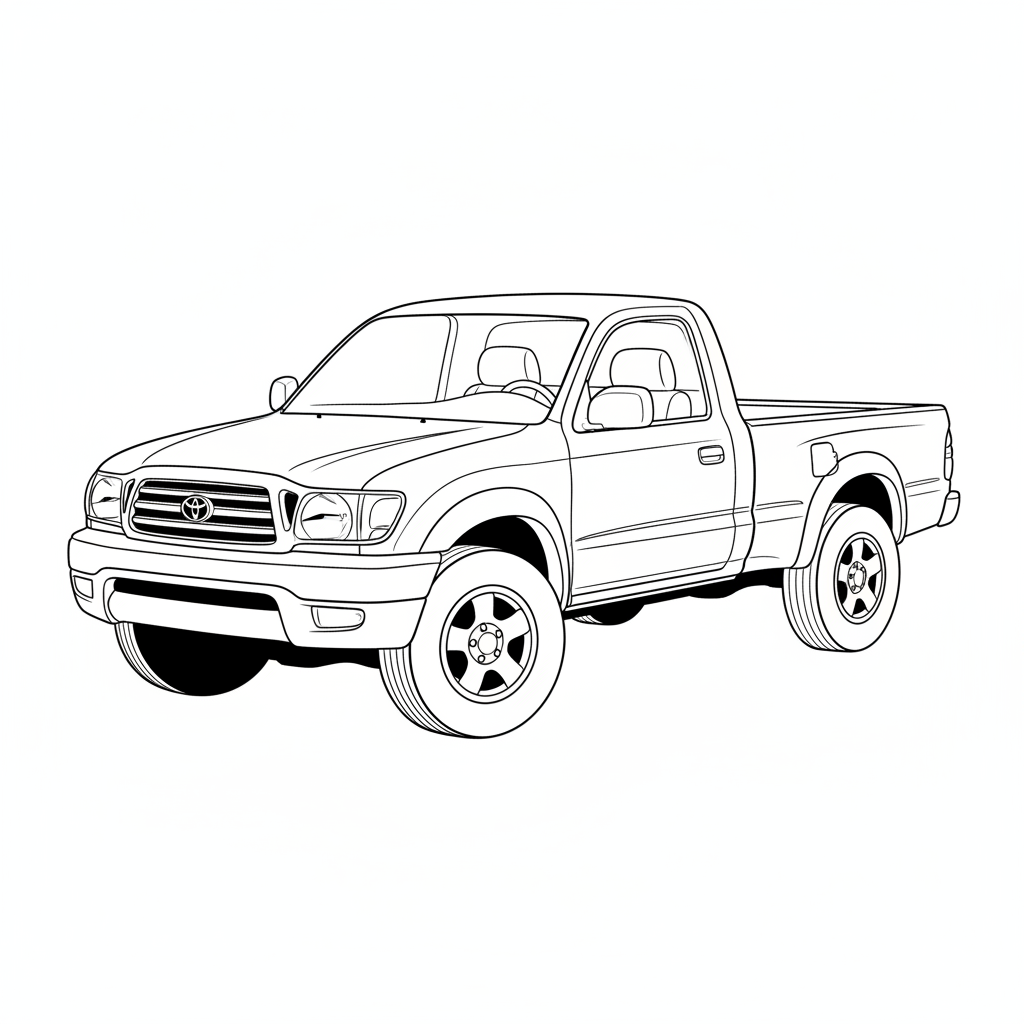 2001 TOYOTA Tacoma coloring page