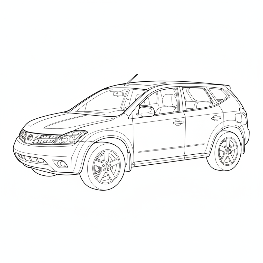 2002 NISSAN Murano coloring page