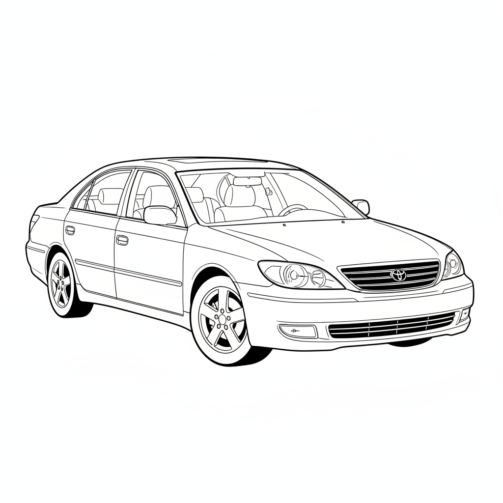 2002 TOYOTA Avalon coloring page