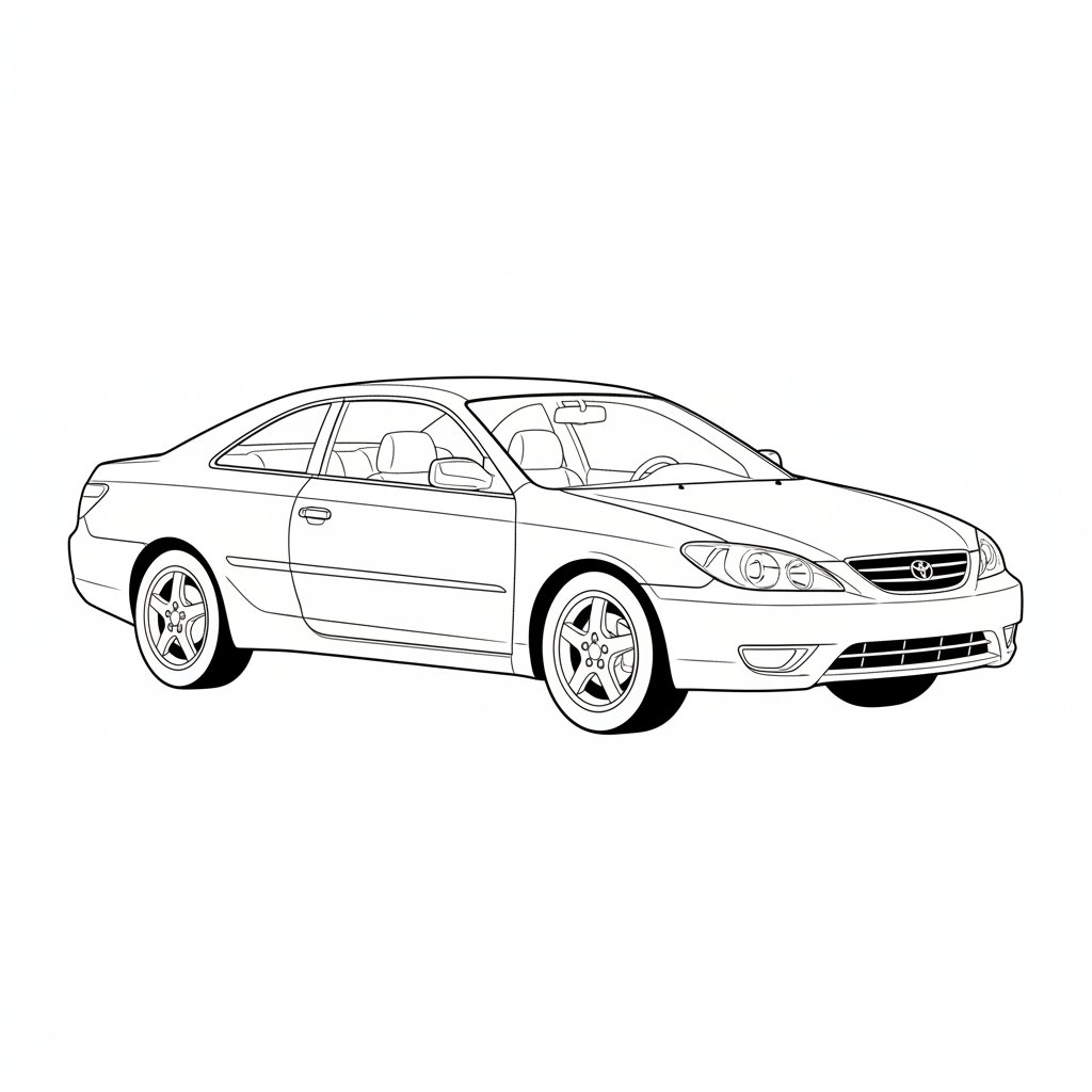 2002 TOYOTA Camry Solara coloring page