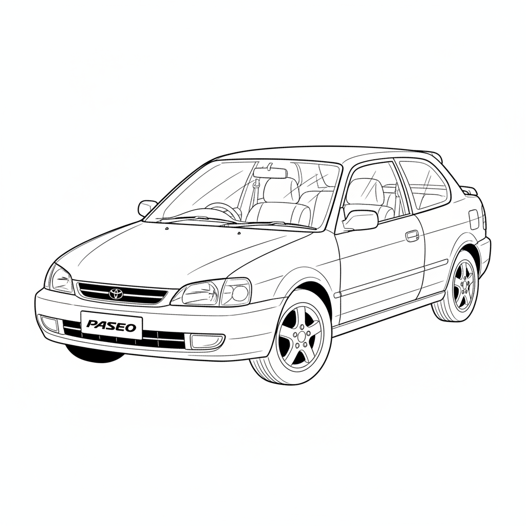 2002 TOYOTA Paseo coloring page