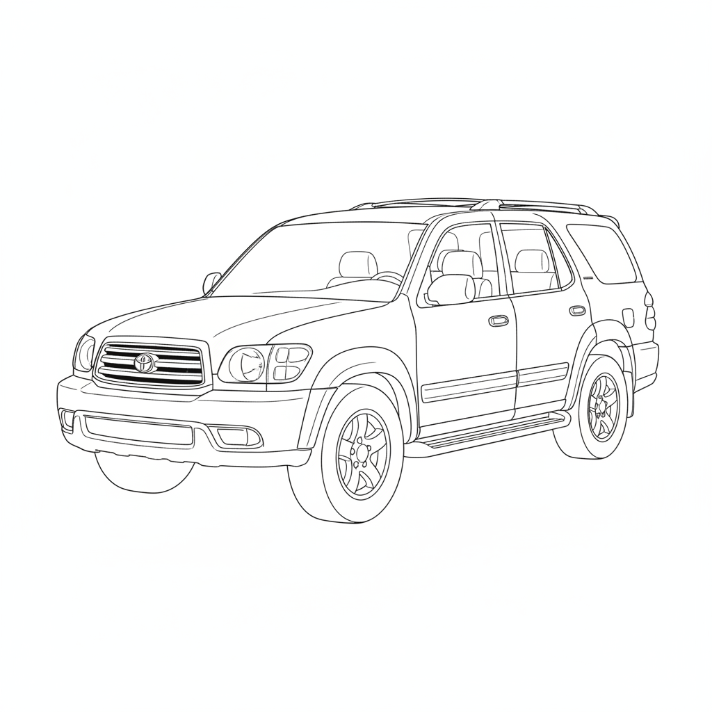 2002 TOYOTA Sequoia coloring page