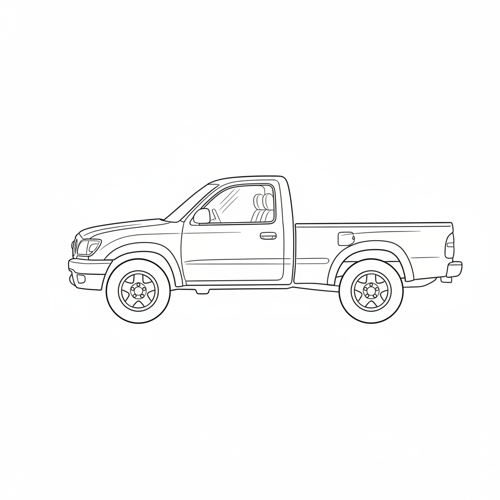 2002 TOYOTA Tacoma coloring page
