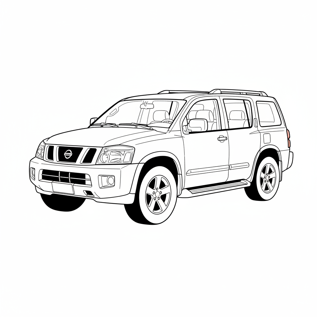 2003 NISSAN Armada coloring page