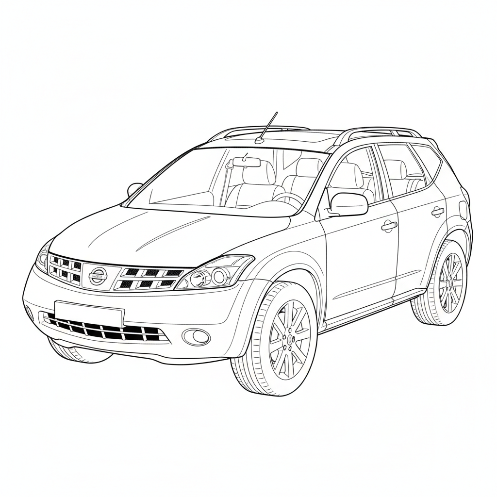 2003 NISSAN Murano coloring page