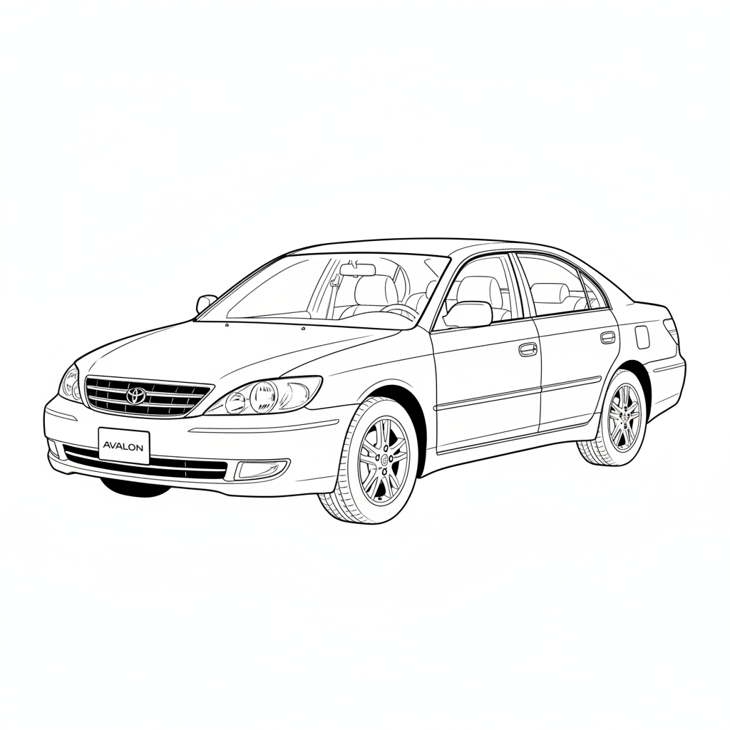 2003 TOYOTA Avalon coloring page