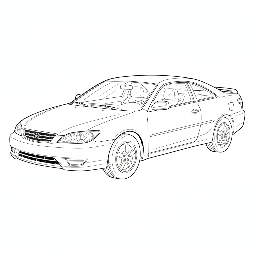 2003 TOYOTA Camry Solara coloring page