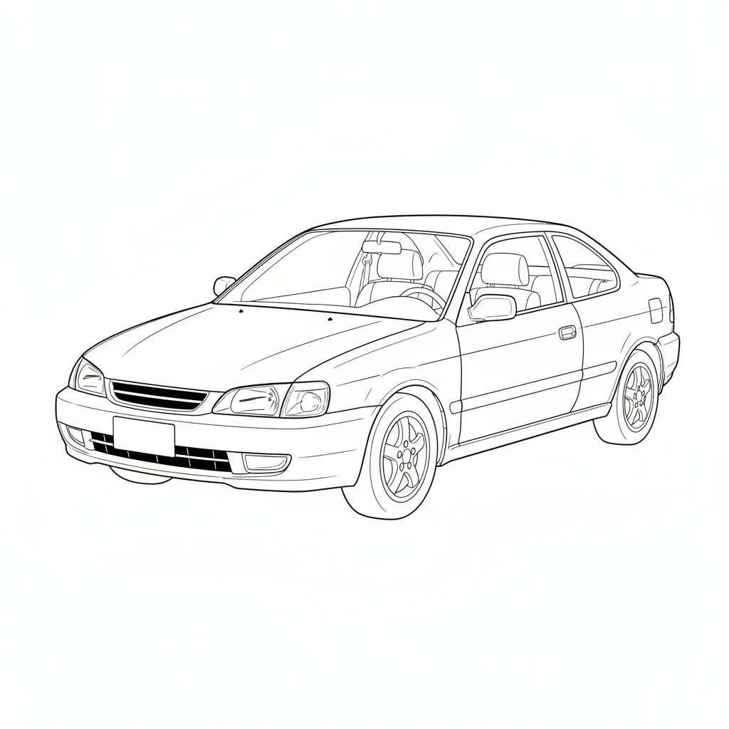 2003 TOYOTA Paseo coloring page