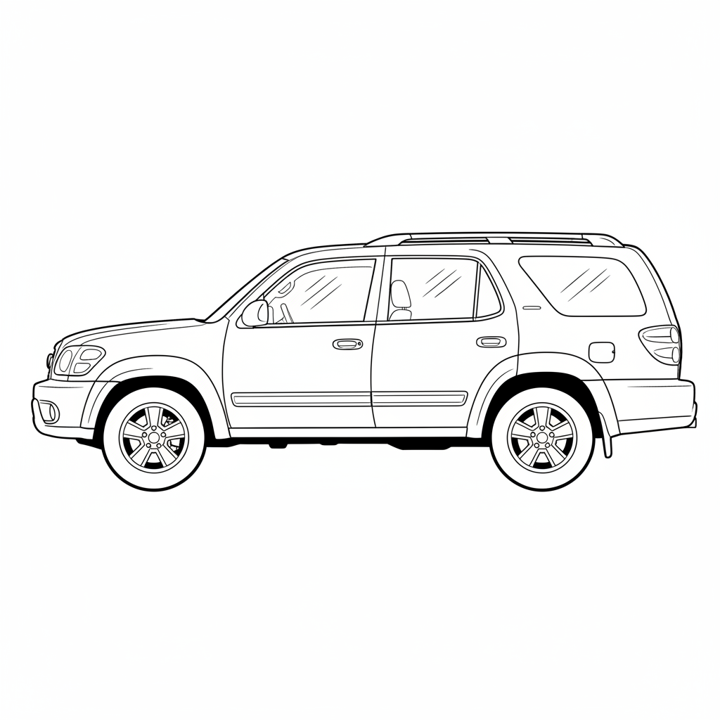 2003 TOYOTA Sequoia coloring page
