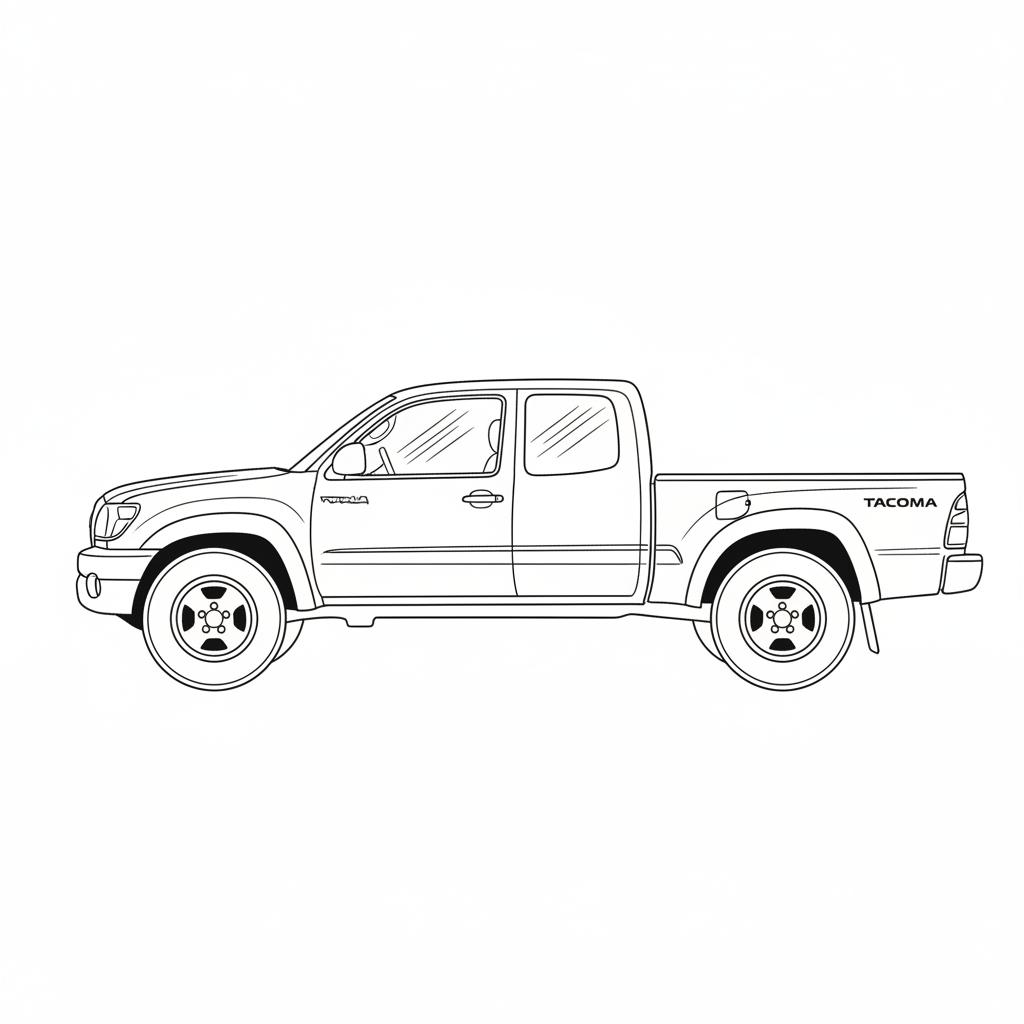 2003 TOYOTA Tacoma coloring page