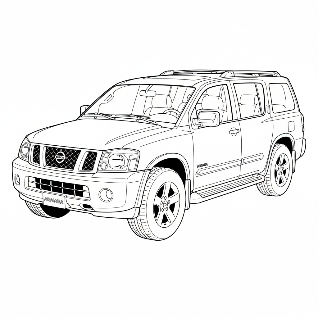 2004 NISSAN Armada coloring page