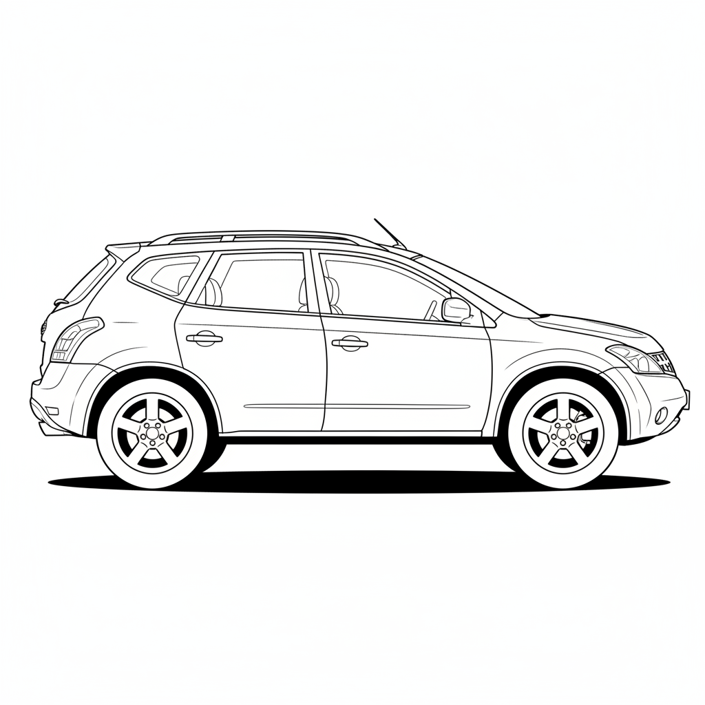2004 NISSAN Murano coloring page