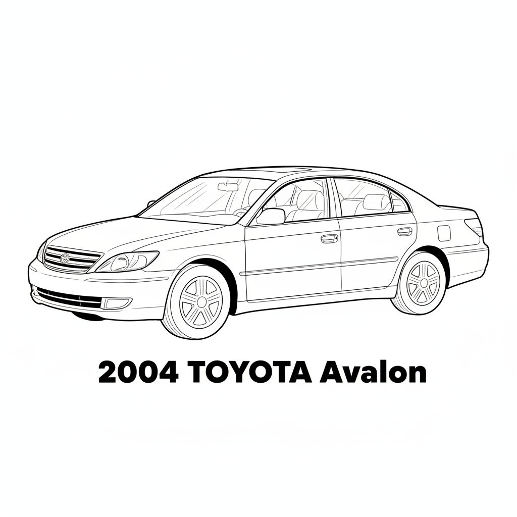 2004 TOYOTA Avalon coloring page