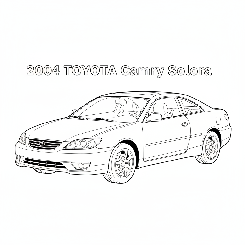 2004 TOYOTA Camry Solara coloring page