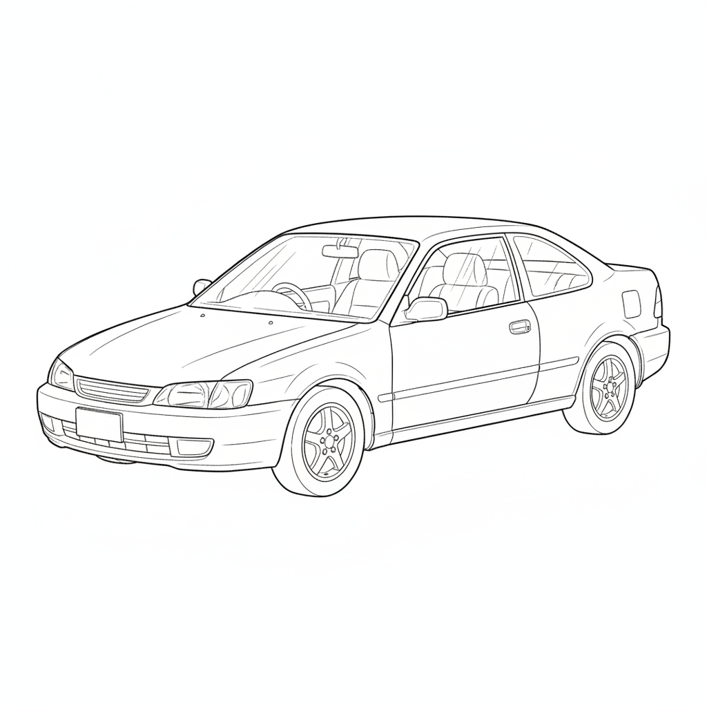 2004 TOYOTA Paseo coloring page