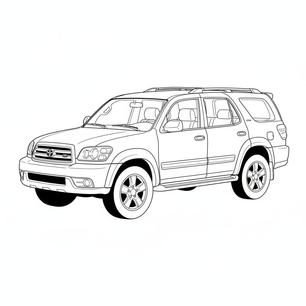 2004 TOYOTA Sequoia coloring page