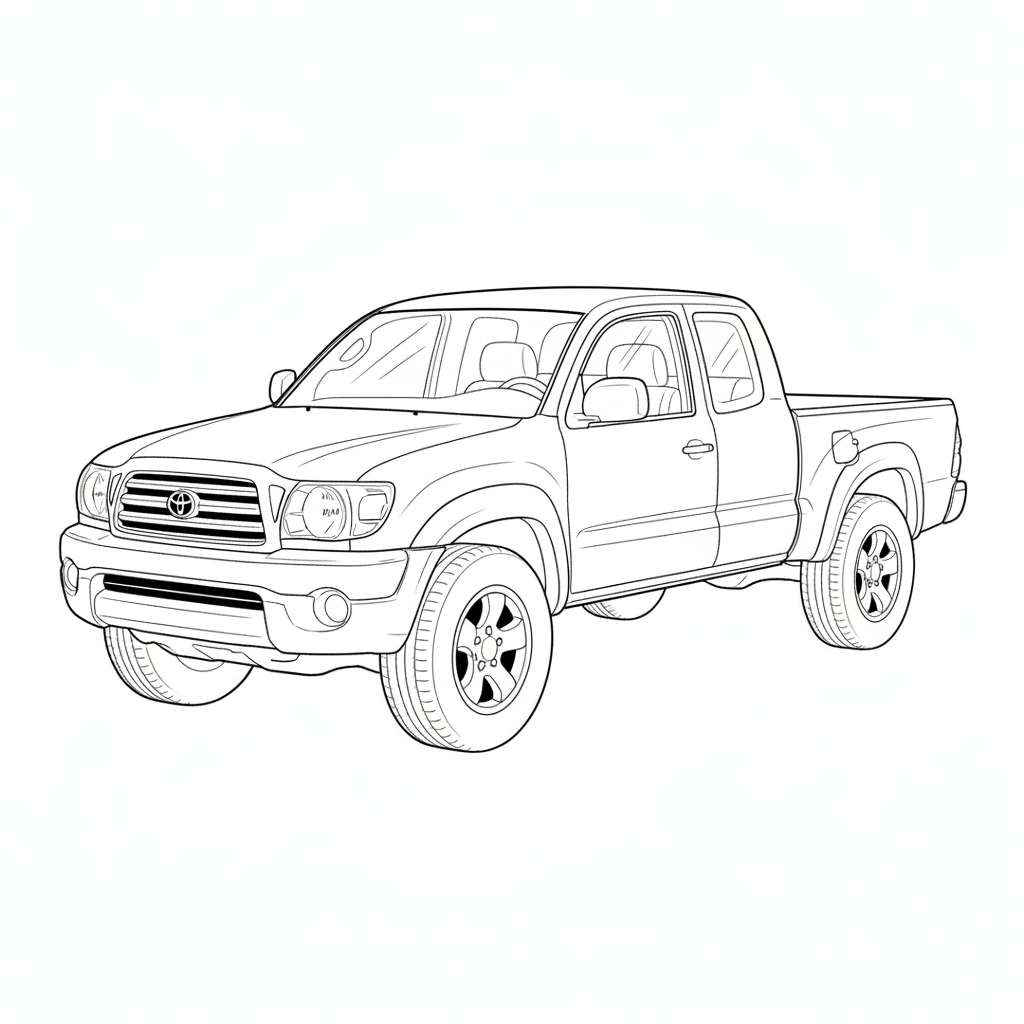 2004 TOYOTA Tacoma coloring page