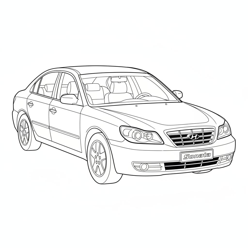 2005 HYUNDAI Sonata coloring page
