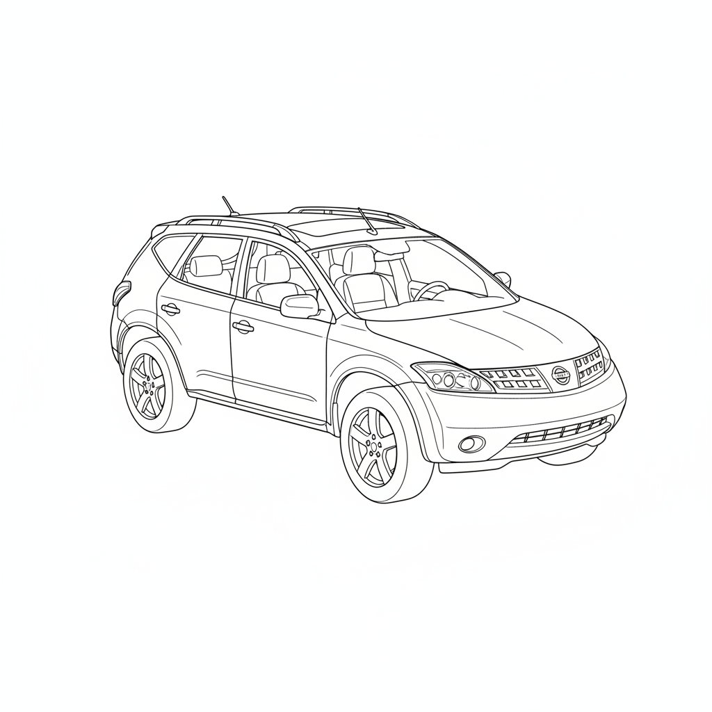 2005 NISSAN Murano coloring page