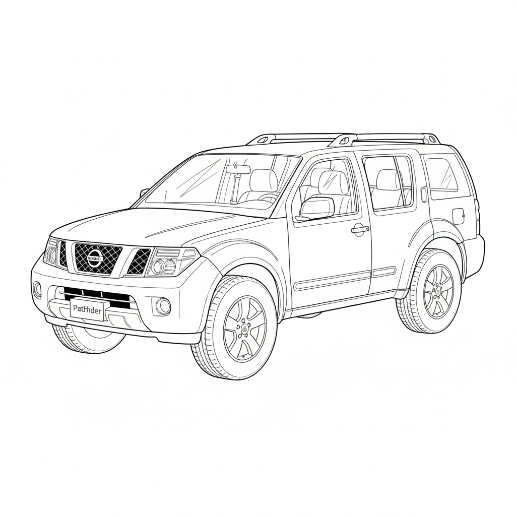 2005 NISSAN Pathfinder coloring page