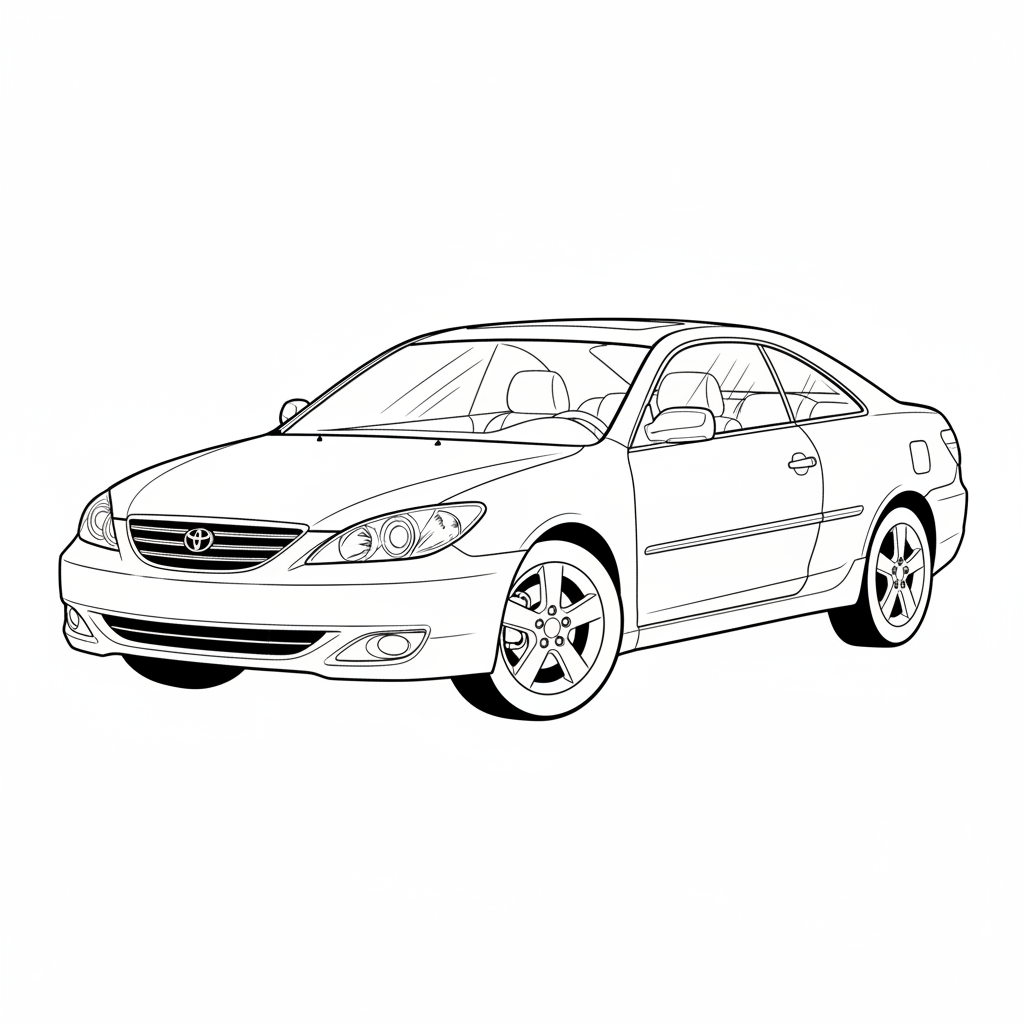 2005 TOYOTA Camry Solara coloring page