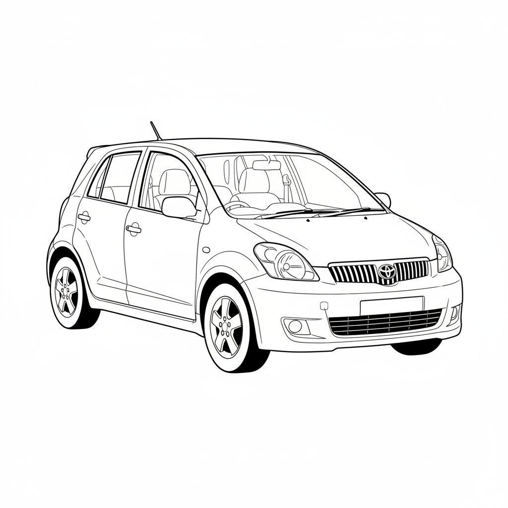 2005 TOYOTA Scion xA coloring page