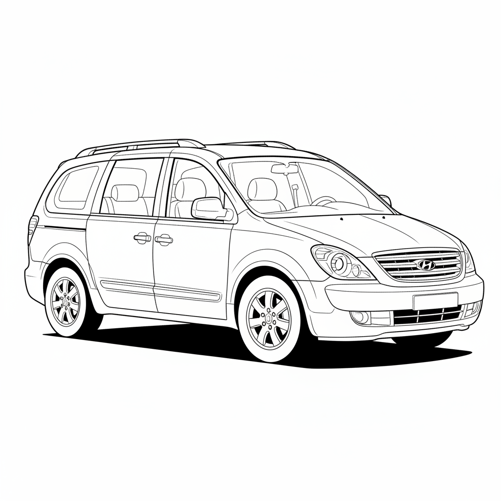 2006 HYUNDAI Entourage coloring page