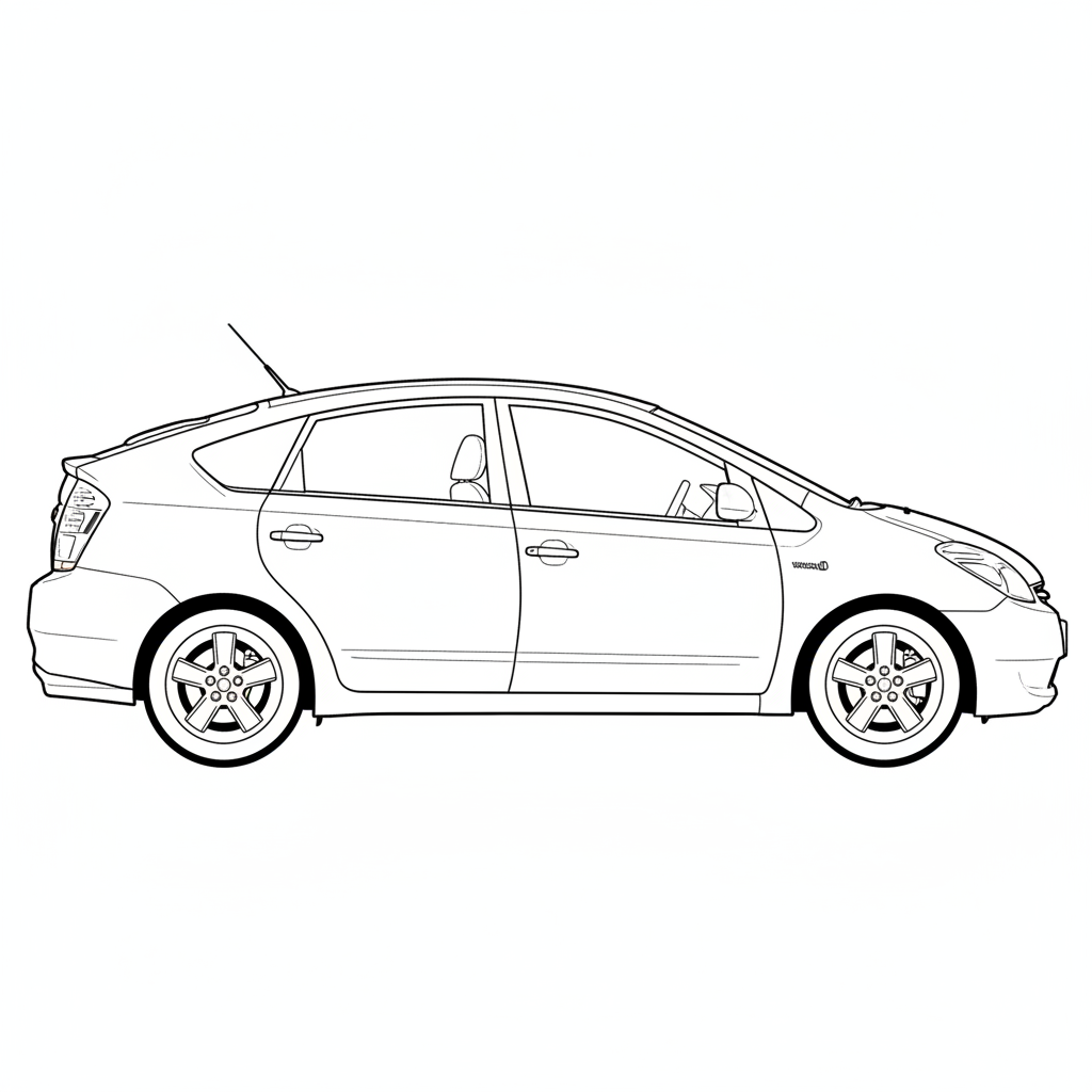 2006 TOYOTA Prius coloring page